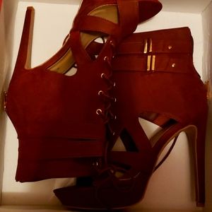 Burgundy heels
